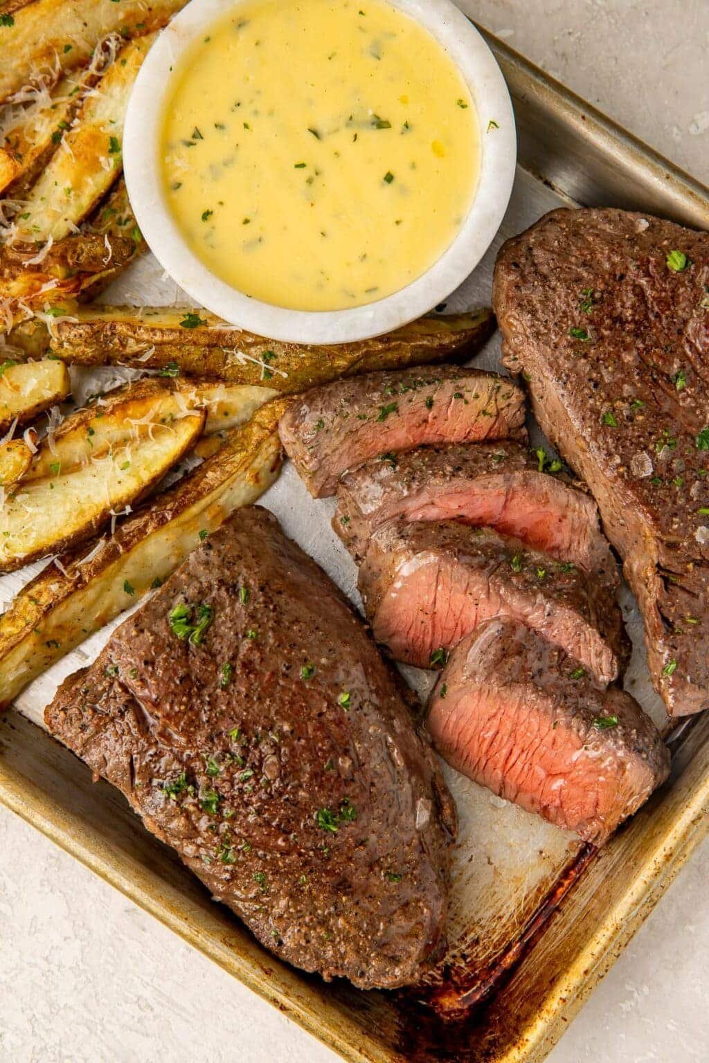Sheet Pan Steak And Fries
