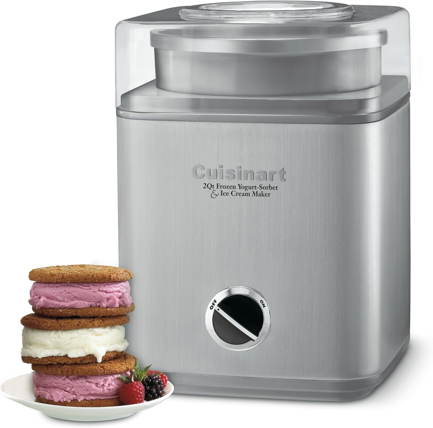 Cuisinart Ice Cream Maker, Silver or Red
