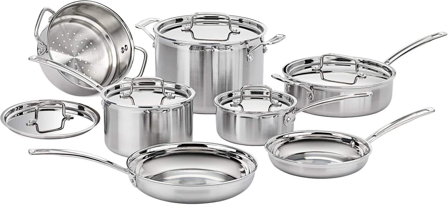 Cuisinart Multiclad Pro 12-Piece Stainless Steel Cookware Set