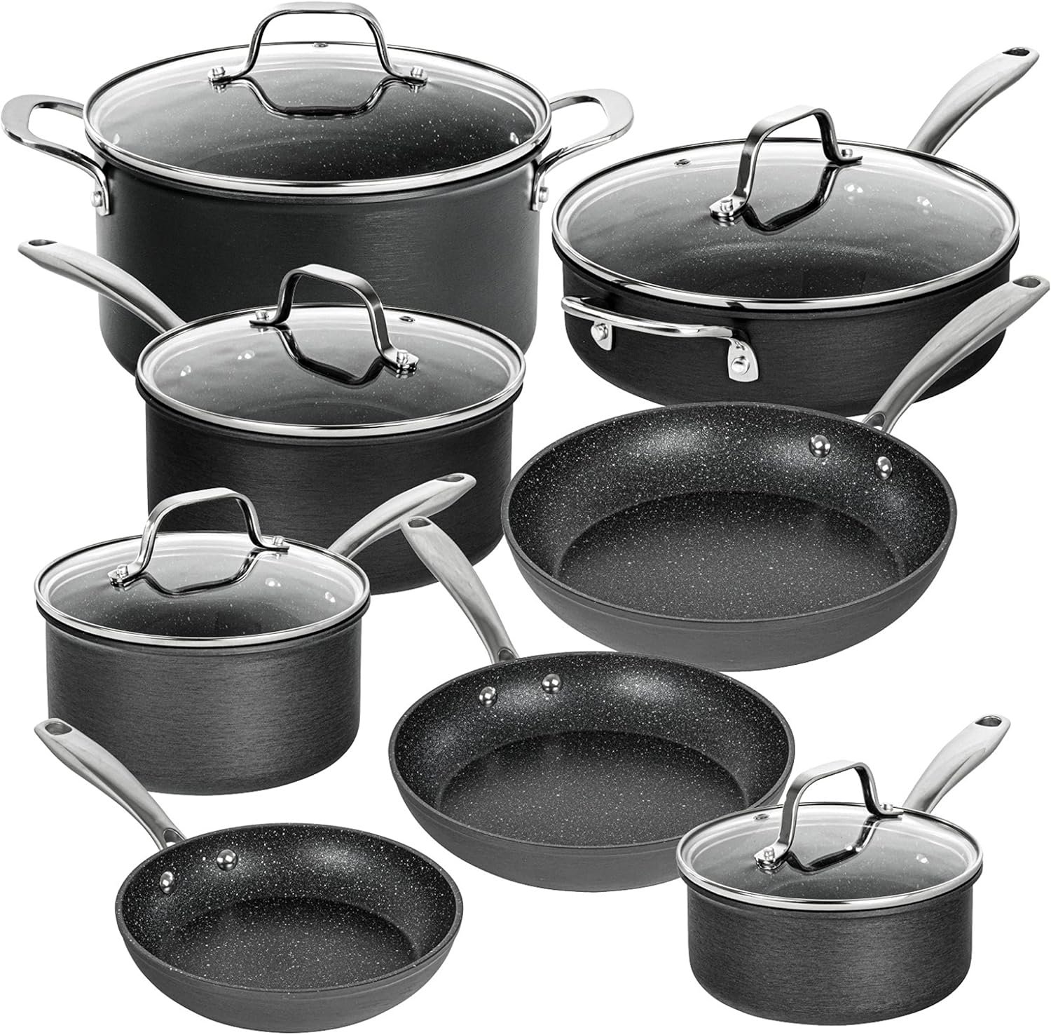 Granitestone Pro 13-Piece Nonstick Granite Cookware Set