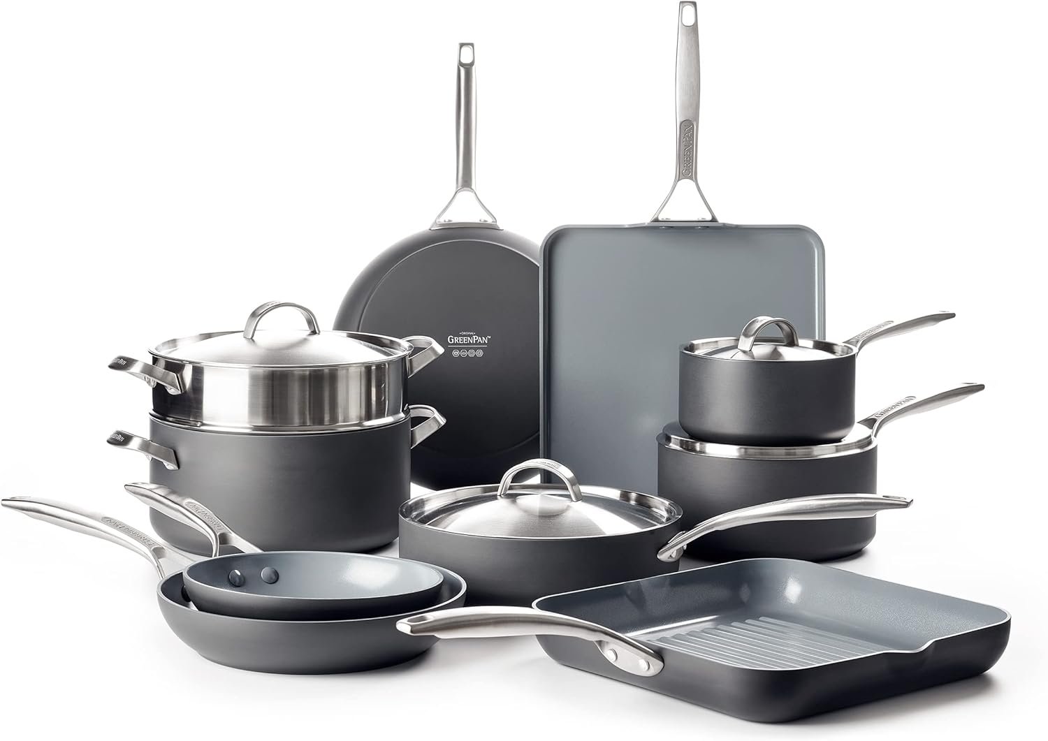 GreenPan Paris Pro Thermolon Ceramic 14-Piece Set