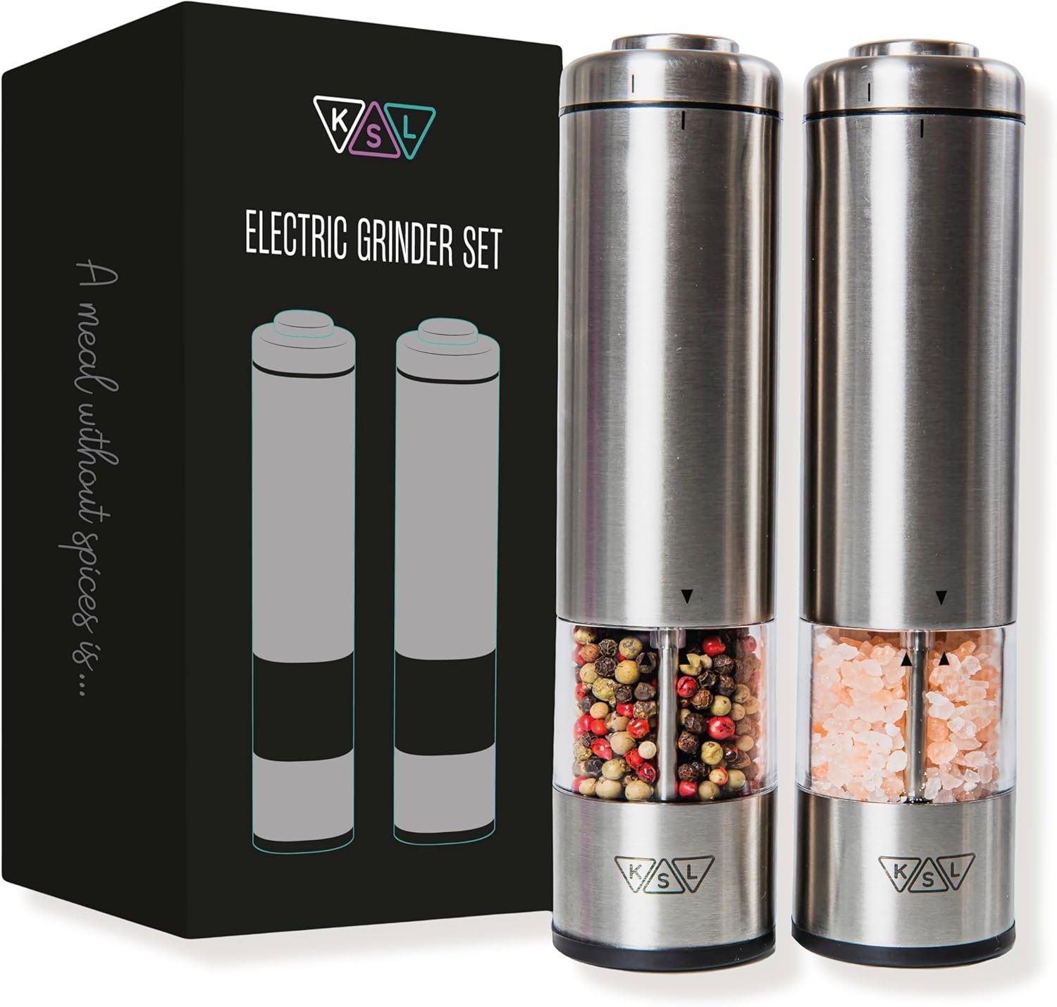 KSL Electric Salt and Pepper Grinder Set