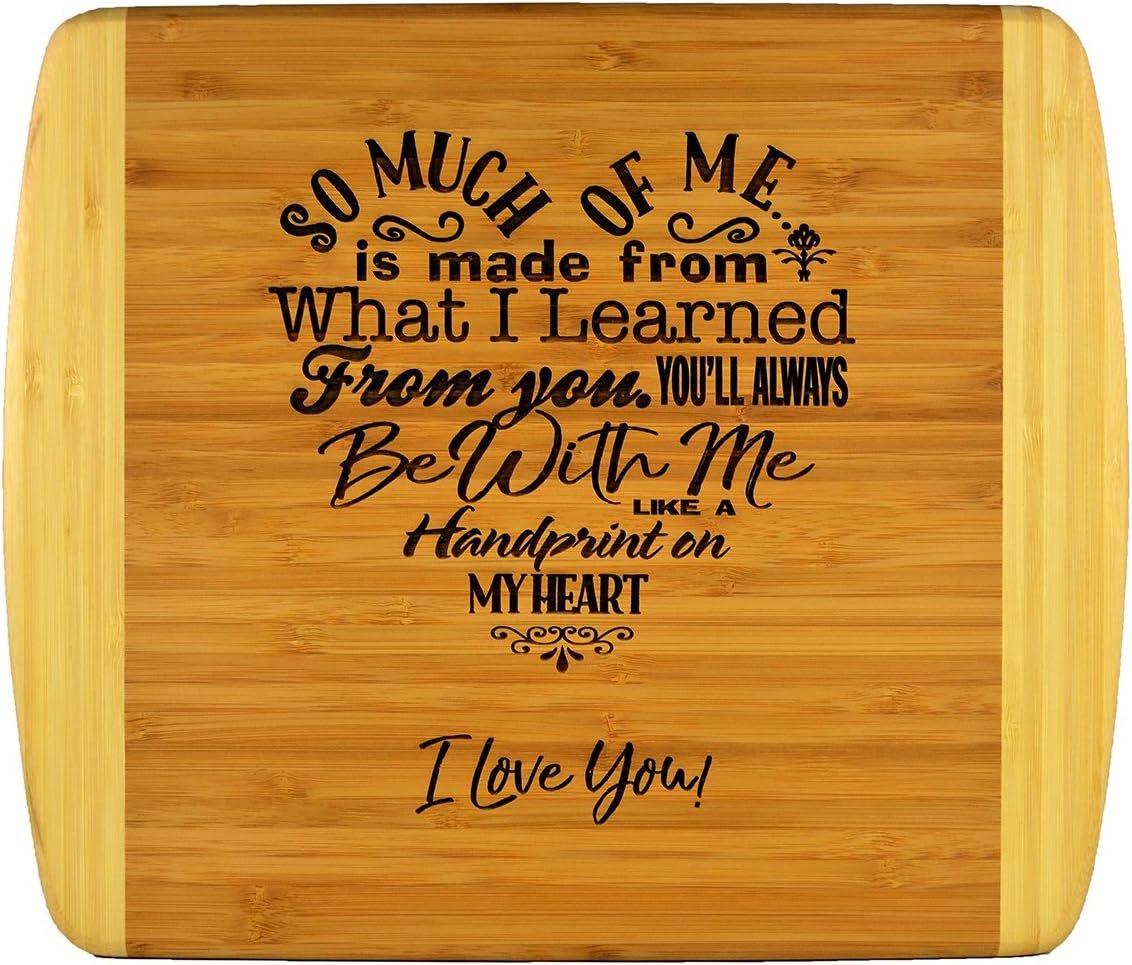 Special Love Heart Poem Bamboo Cutting Board