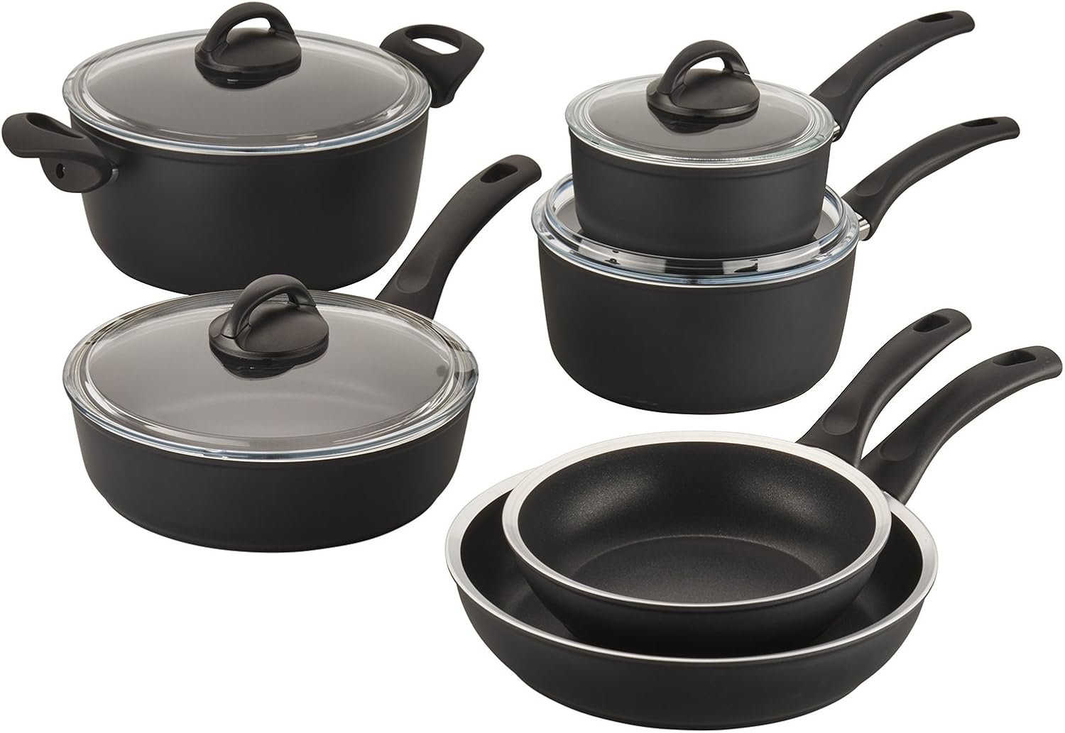 Ballarini Como 10-Piece Forged Aluminum Nonstick Cookware Set