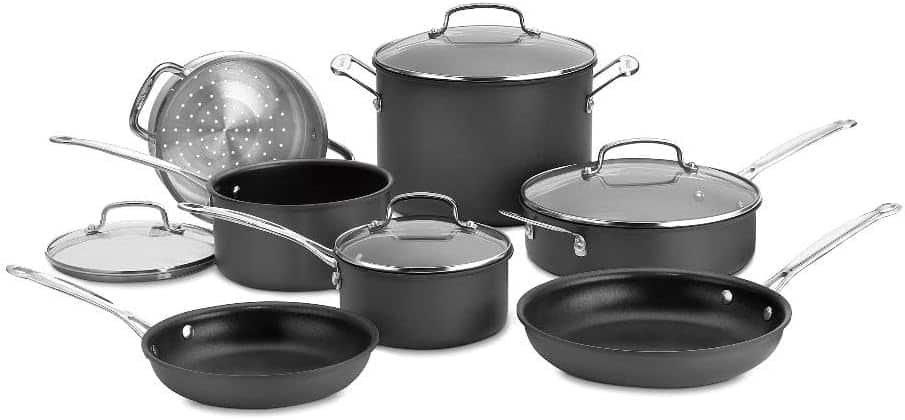 Cuisinart Chef's Classic Nonstick Hard-Anodized 11-Piece Cookware Set