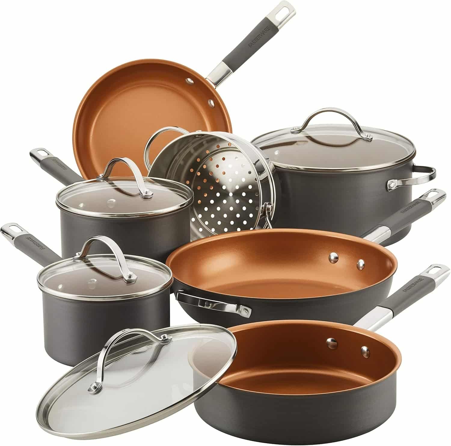 Farberware Glide Pro Ceramic Nonstick Set 11-piece