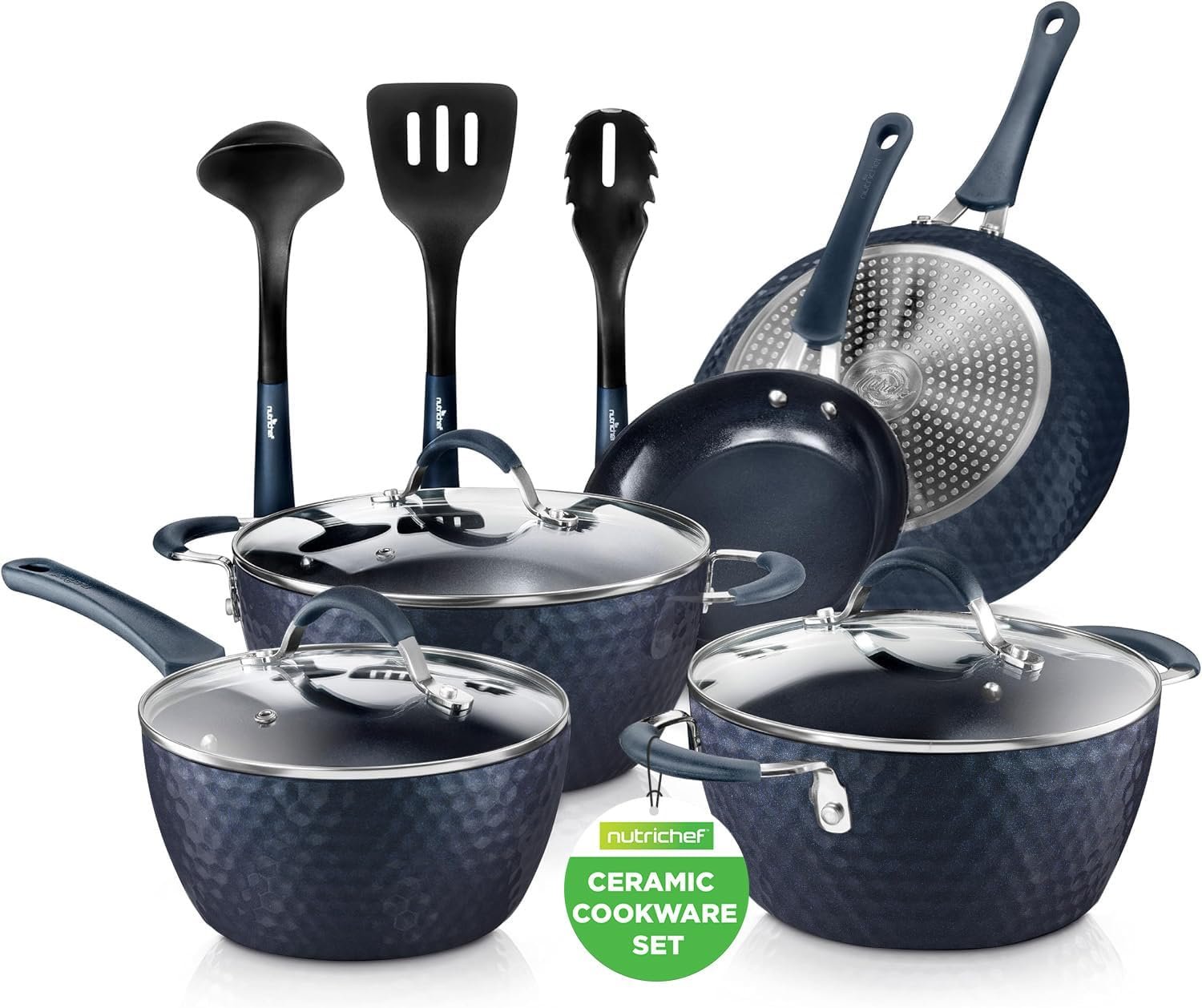 NutriChef Excilon 11-Piece Ceramic Nonstick Set