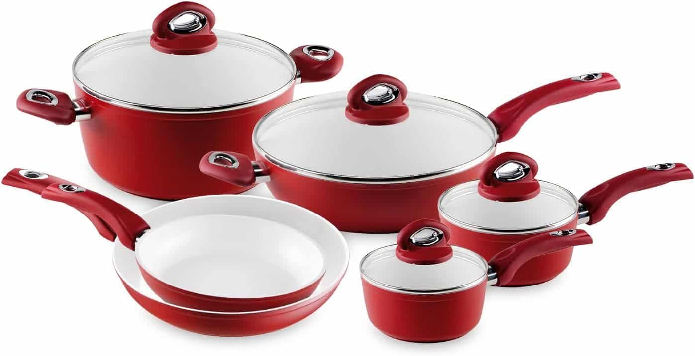 Bialetti Aeternum 10-Piece Nonstick Ceramic Set
