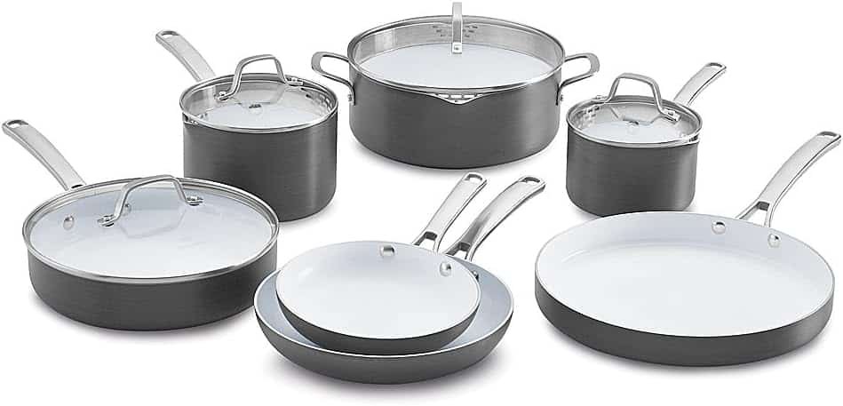 Calphalon 11-Piece Classic Ceramic Nonstick Cookware Set