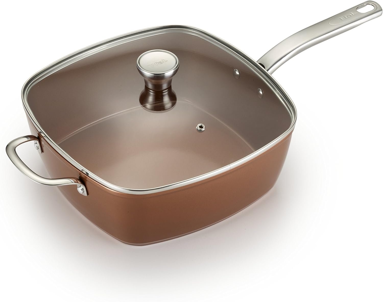 T-fal Ceramic Nonstick Jumbo Square Saute Pan